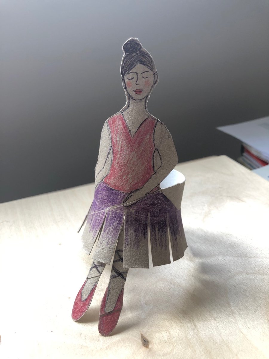 MilneArt's tweet photo. Creativity Challenge 4 - Create something from a toilet roll! #pinkfootloorollchallenge #ballerina https://t.co/H1SWzvsRZg