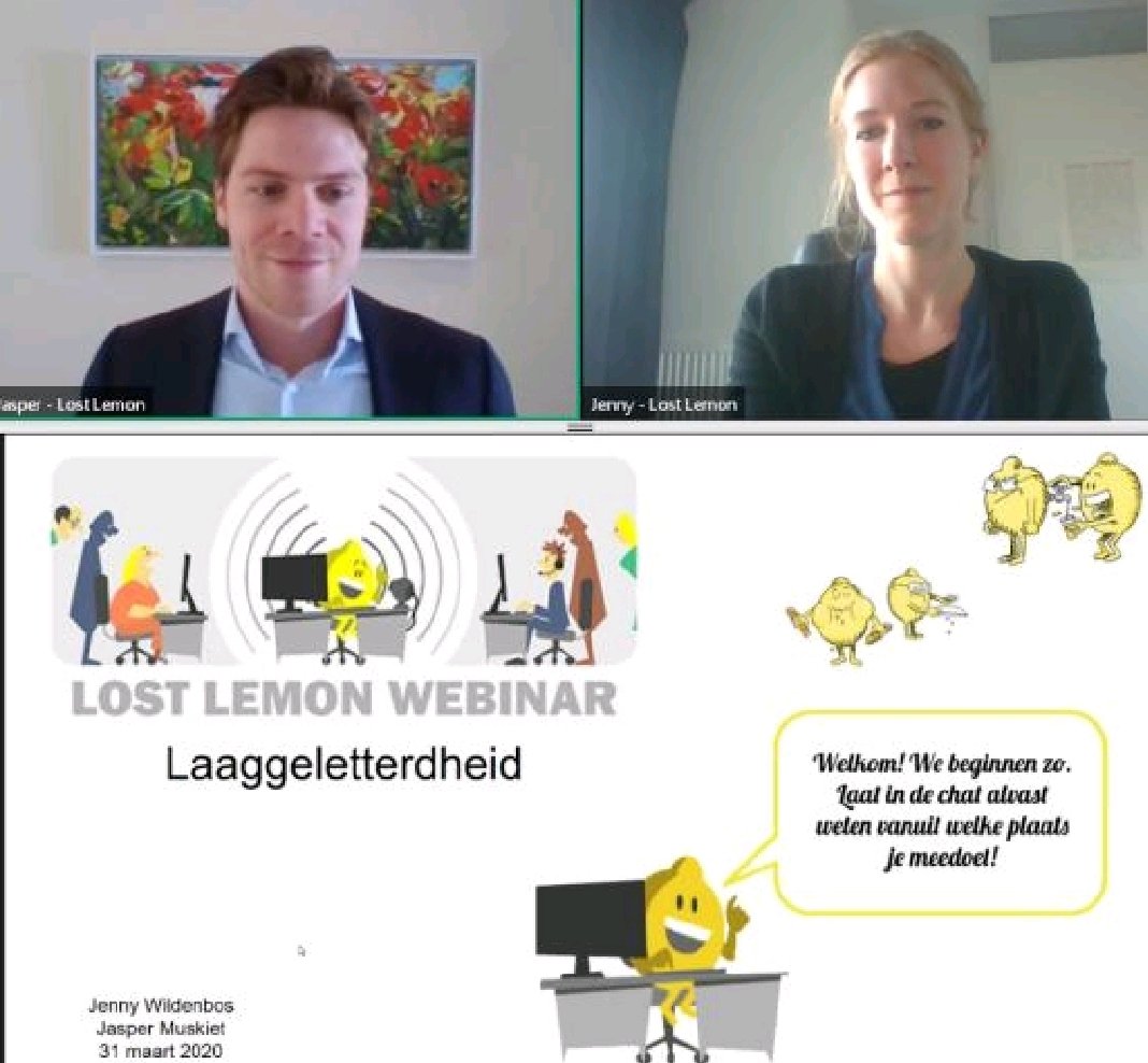 Eerste webinar vanuit huis over NT2-persona's (#laaggeletterdheid). Dank aan alle deelnemers voor jullie leuke en scherpe vragen!
#laaggeletterd #persona's #webinar <a href="/lostlemonnl/">Lost Lemon</a>