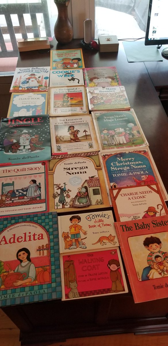A legendary author and illustrator has left us some amazing gifts that I will always treasure and continue to share with my students. Thank you Tomie dePaola, I'll be reading in your memory all day! #tomiedepaola