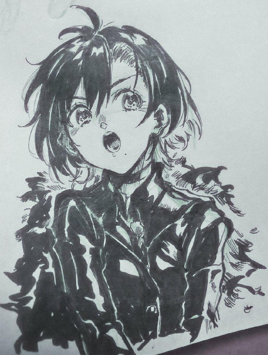 「スランプの時はアナログで絵を描くと、描く楽しさと自分の名前と自分が名探偵だという」|まいどみど🌐のイラスト