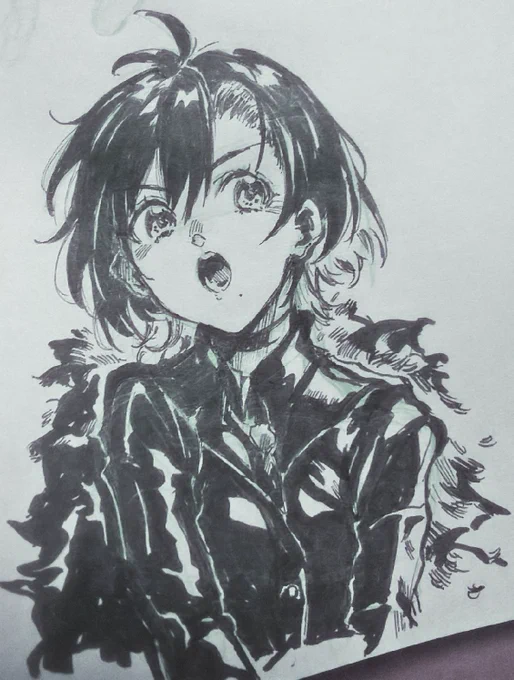 スランプの時はアナログで絵を描くと、描く楽しさと自分の名前と自分が名探偵だという事を思い出す2 