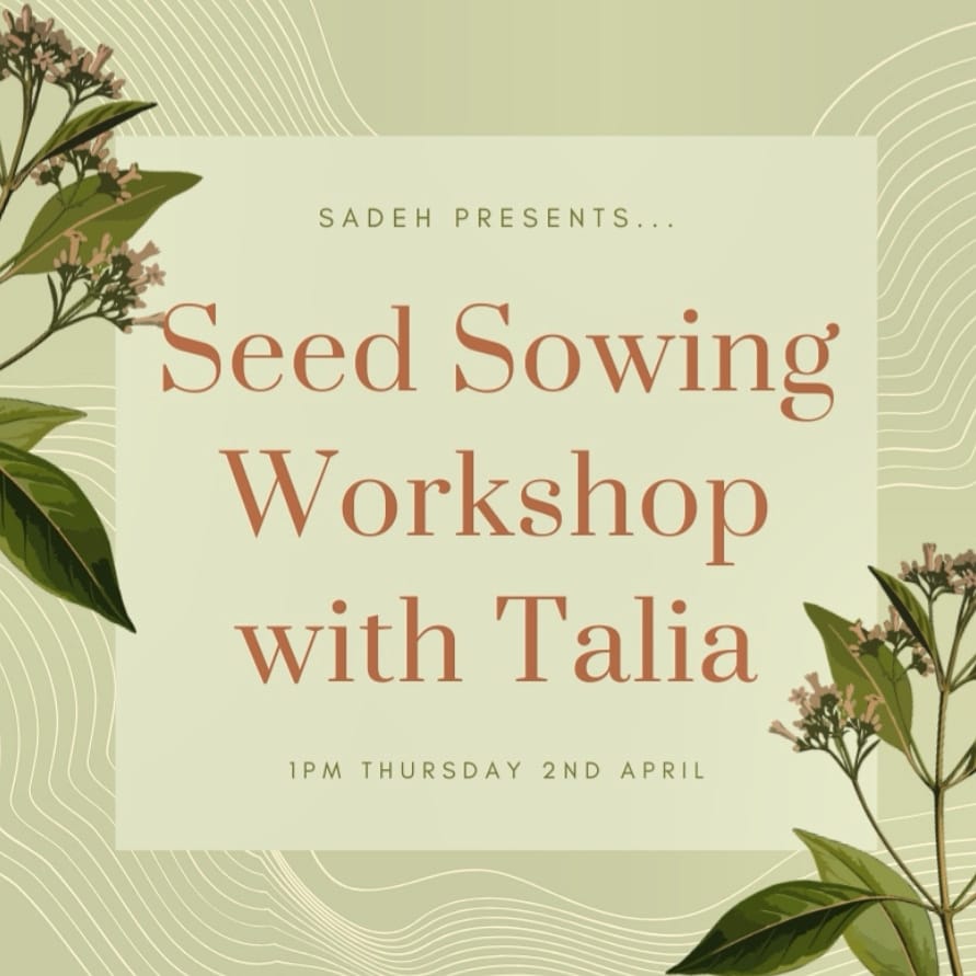 Learn how to sow seeds with Sadeh founder Talia this Thursday online! eventbrite.co.uk/e/sadeh-seed-s…