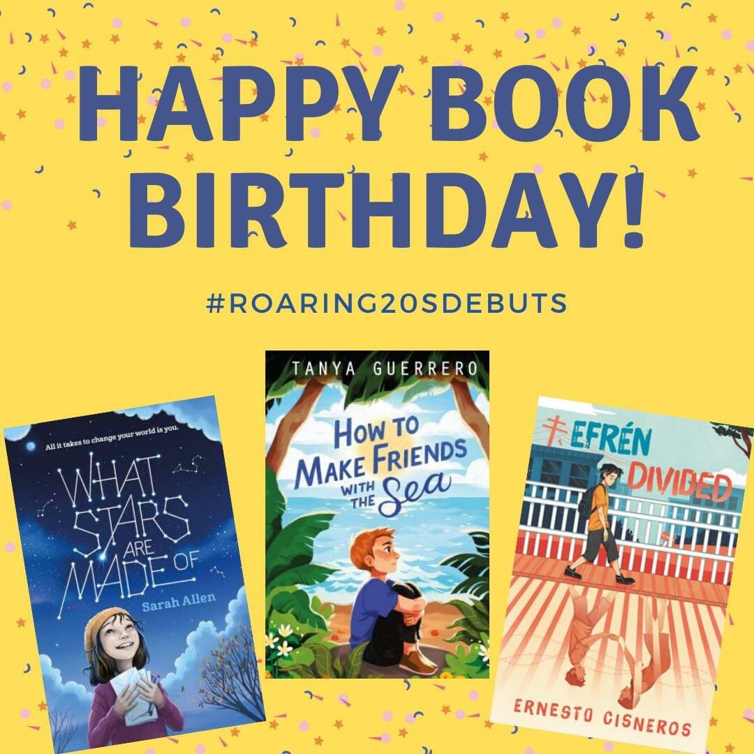 CRimington's tweet photo. Happy release day to these #Roaring20sDebut authors @SarahAllenBooks @Author_Cisneros @guerrerotanya and their books! These are AMAZING #ownvoices stories and will touch your heart! I hope you will order, add, and request these today! #middlegrade #SpringReading2020 https://t.co/n3qczf4BzC