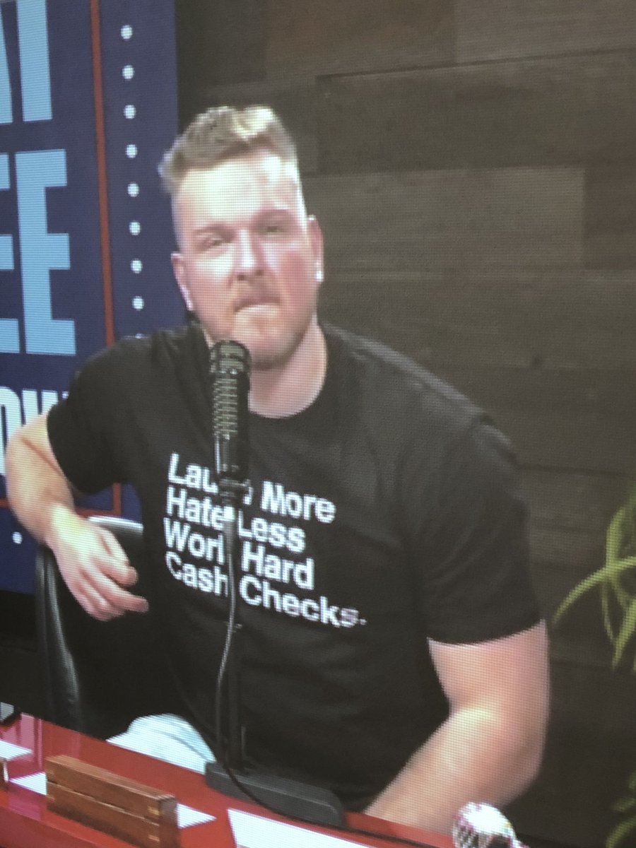 IanForney's tweet photo. @PatMcAfeeShow love the shirt today https://t.co/qTQeiy1vZH