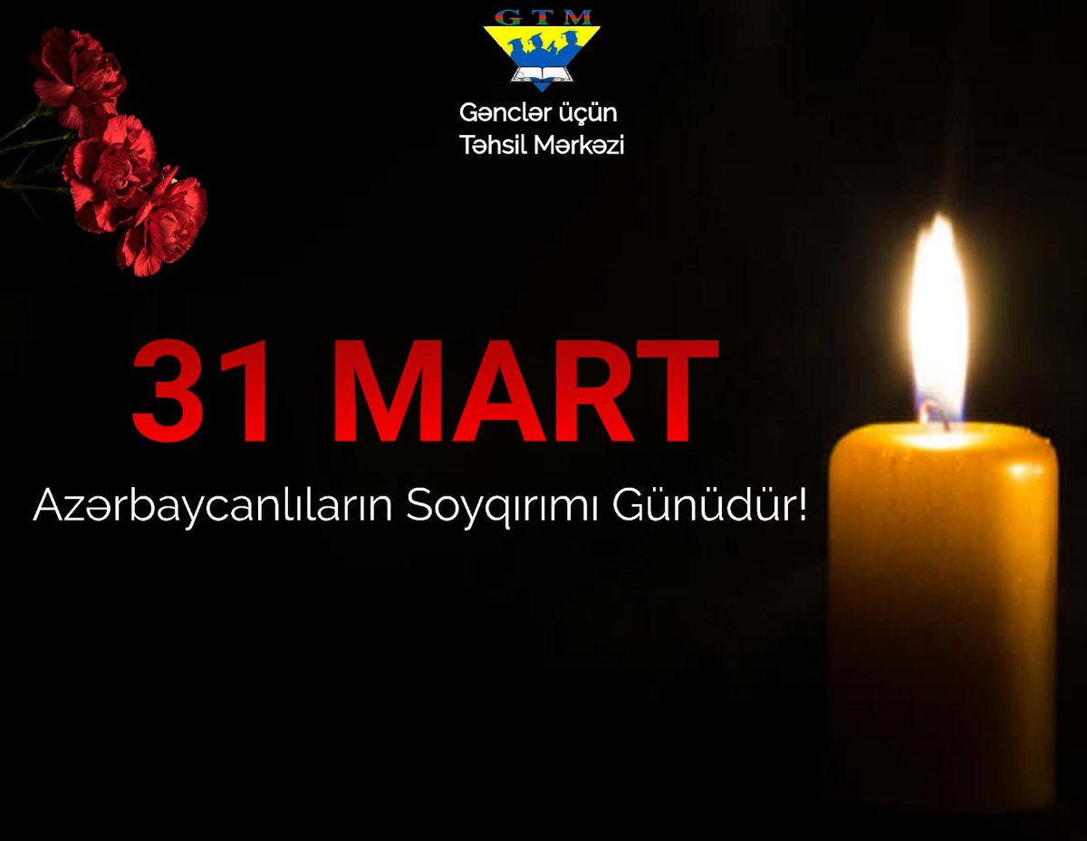 ahmed_aliyew's tweet photo. ✔️Nous n’avons pas oublié les victimes du 31 mars et nous ne les feront pas oublier.
✔️Не забыли и не забудем жертв геноцида 31 марта.
#31marchthebloodiestpageofourhistory
#GTMECY
#Armenianterrorism
#Armenianvandalism https://t.co/V7XV3L75cq