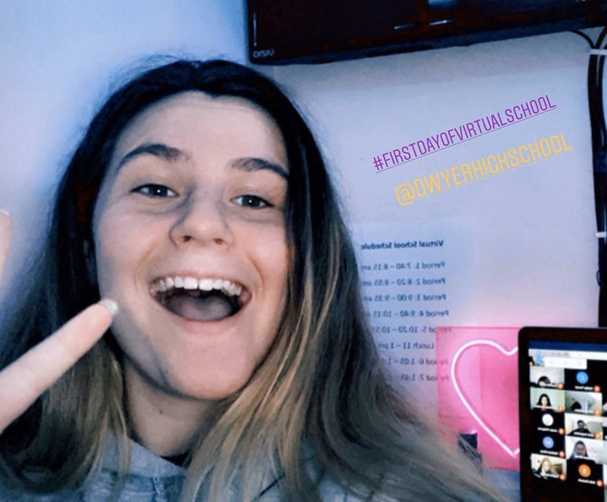 DwyerHS's tweet image. #FirstDayOfVirtualSchool pictures. Keep ‘em coming! Tag @DwyerHS and hashtag #FirstDayOfVirtualSchool