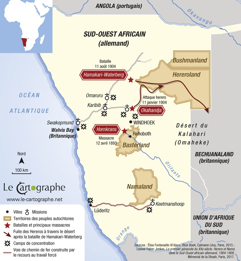 Herero Und Nama Zusammenfassung Herero Tribe Map / Namibia Wikipedia Namibia Map West East - The