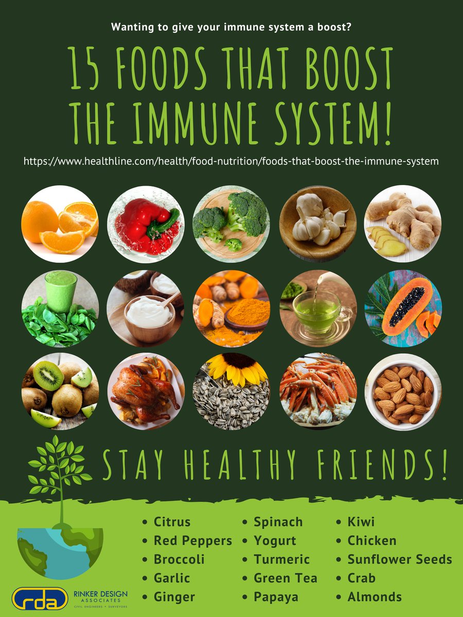 RDACivil's tweet photo. Good morning Twitter friends! One of the best things we can do to protect ourselves during the COVID-19 outbreak is eat healthy! Here are 15 foods that help boost the immune system and fight off infectious viruses and disease. https://t.co/D6wVm4PtTL