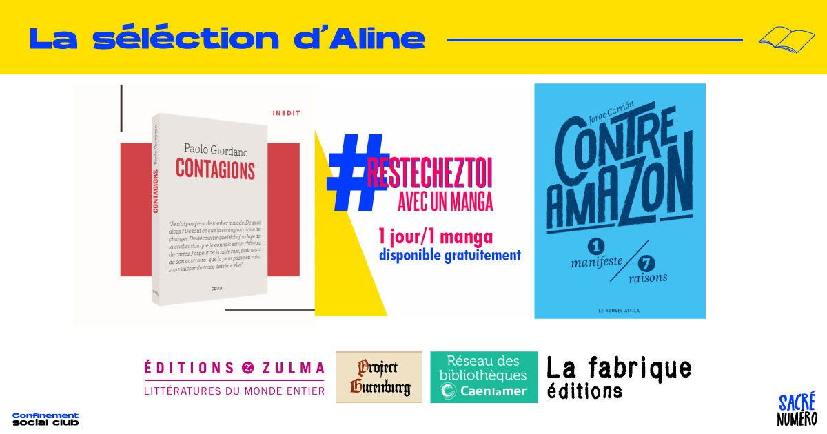 numero_sacre's tweet photo. Vendredi dernier Aline libraire à #Caen nous conseillait dans notre émission #radio "Confinement Social Club" une liste de #livres et maisons d'édition à explorer 📖

🎙 Retrouvez son passage de 1h09 à 1h17 🎙
 https://t.co/irUhvoBsoP https://t.co/W4vegfrvkj