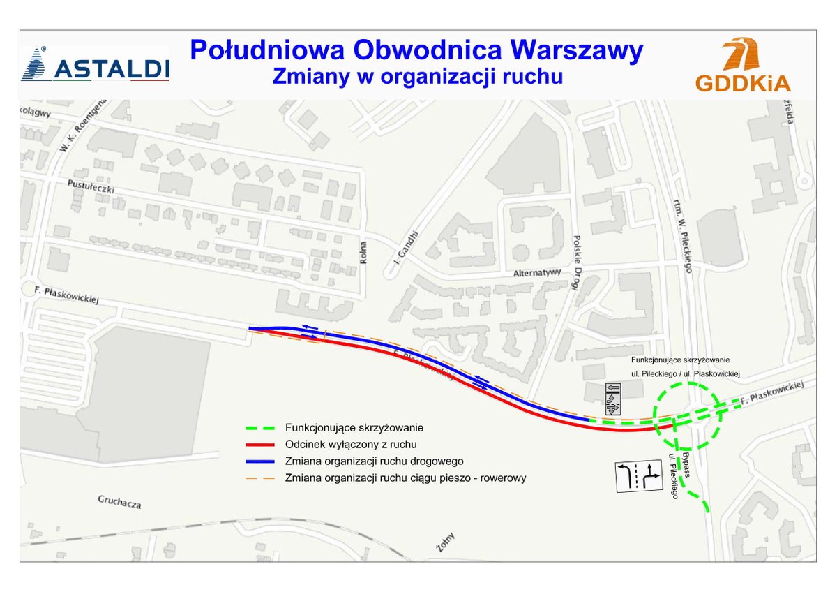 mwitcz's tweet image. Płaskowickiej już po nowym śladzie. Dla mnie to gospodarcze bohaterstwo. Gratulacje #POW #Astaldi cc: @GDDKiA_Warszawa