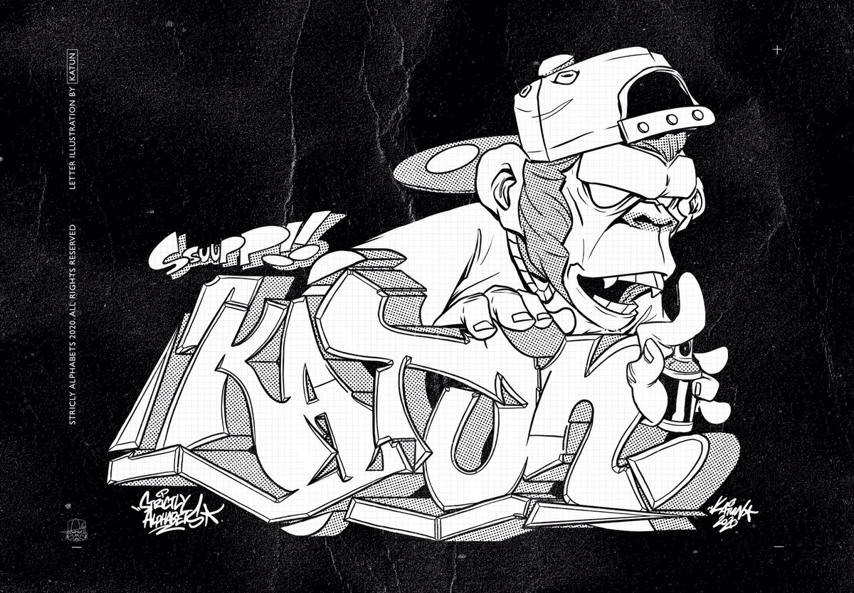 KatunVisual's tweet photo. Submission for Stricly Alphabets 2020. Focusing on the lettering/alphabets as it is an important core in Graffiti fundamental.
#katunzhack #graffiti #urbanart #digitalart #lettersfirst #strictlyalphabets #monkeybusiness #illustration https://t.co/Lo0hLANVF7