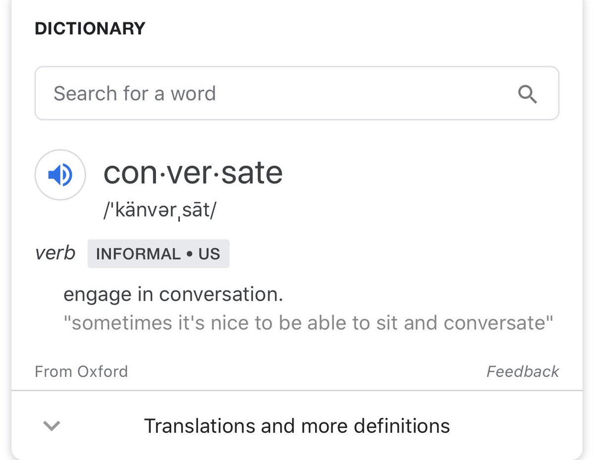 define conversate