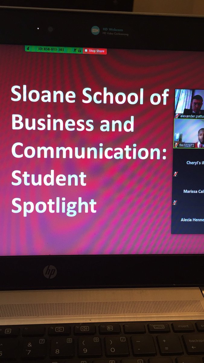 Alex_RCADM's tweet photo. Kicking off the 2nd Day of Virtual Accepted Student Week with @Fred_RCADM for the Sloane School of Business and Communication Student Spotlight @RegisAdmission https://t.co/cNWZiNuq9l