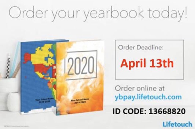 Order your SMS Yearbook today! The cost is $25. 
“Time flies, but memories last forever.”