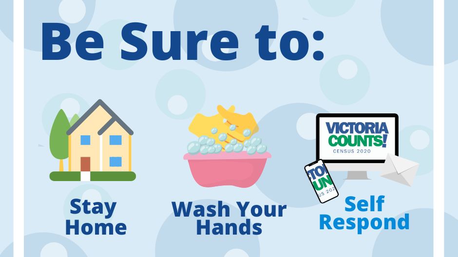 VictoriaPIO's tweet photo. Now that youβre staying home practicing social distancing, why not fill out the census? β
You can complete the census from home via
Online π» https://t.co/6ioZfvWbBC
By phone π² 1-844-330-2020
Or by mail, if you received the paper form. π©
#COVID19 #VictoriaCounts https://t.co/2uNdoMLIc9