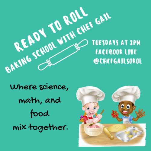 Tune in at 2pm ET on FB Live. We’ll be baking blueberry muffins. What’s your favorite muffin? <a href="/chefgailsokol/">Chef Gail Sokol</a>

#bakingwithkids #baking #indooractivities