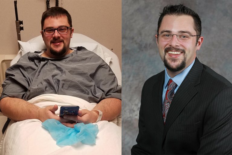 CCSbariatrics's tweet photo. Jon traded his size XL shirt for a size M. Now down 160 pounds, Jon doesn’t regret his decision of undergoing weight-loss surgery one bit. In fact, he celebrates by training for his first 10K. How empowering!  https://t.co/WAw4krsHpZ https://t.co/IijkyMifDv