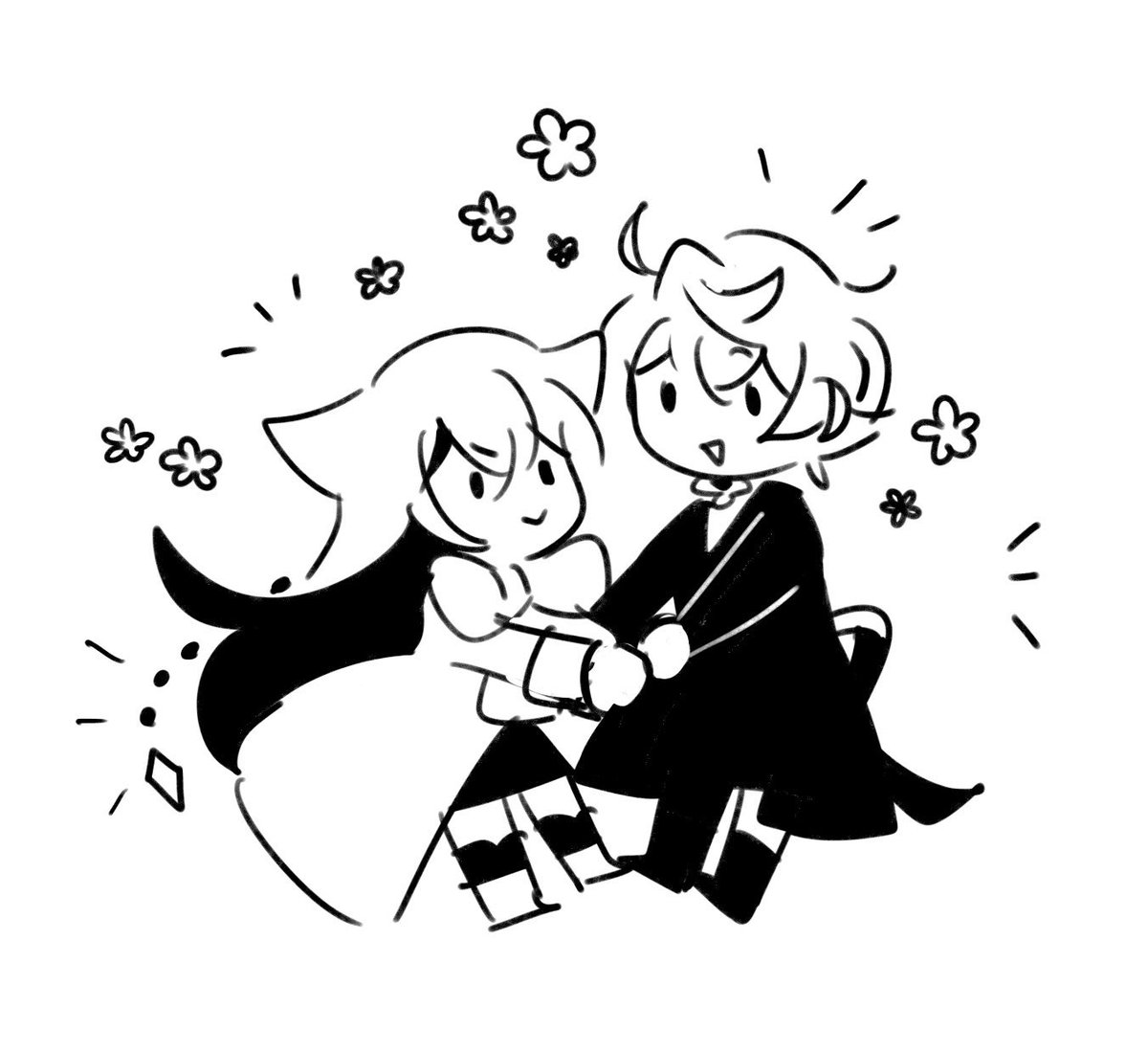 thank you in advance for your input, have these besties i drew at 4AM 