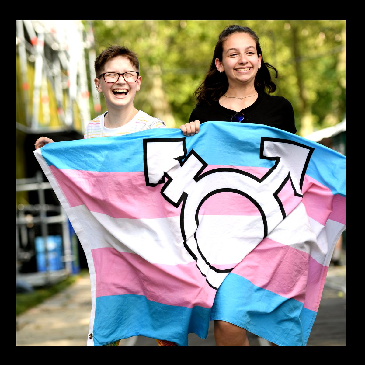 NYCPride's tweet photo. Good morning and happy Transgender Day of Visibility! Today, we're celebrating our trans family near and far, young and younger, and everyone in between who identifies. We are here with you, we believe in you, and we love you. #tdov #thefutureistrans https://t.co/8RcyepQwSq