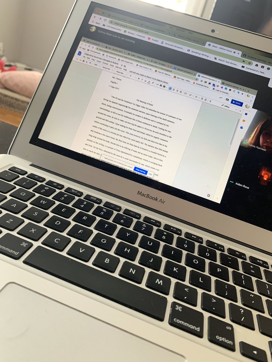 Aiello205's tweet photo. #CoTaught an CP review of objective summary today with @sdh888. H office hours start in 10! #DistanceLearning https://t.co/SCqKq1kH6C