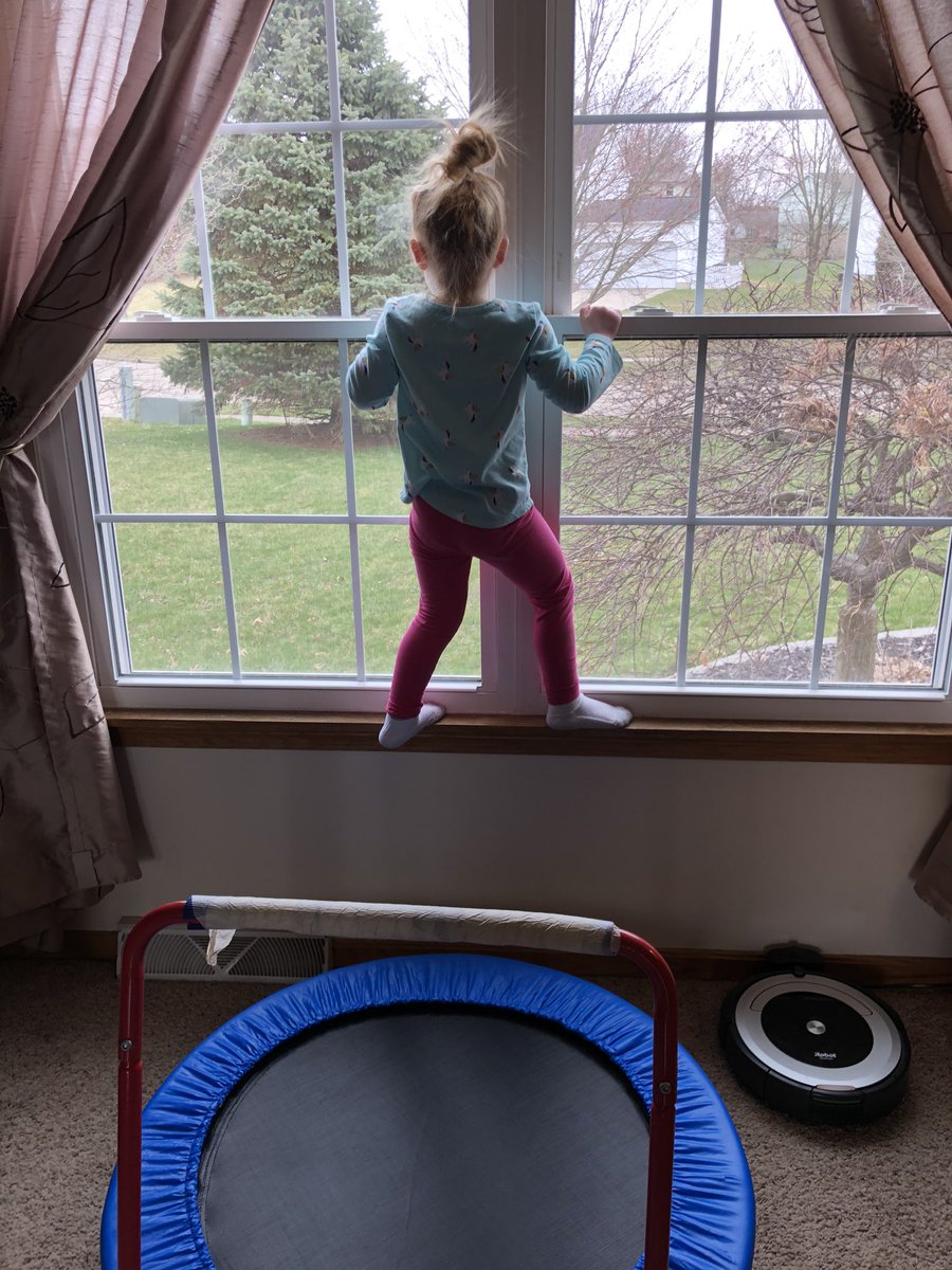 Bluey5thGrade's tweet photo. One of my coworkers sleeps all day except to alert us for walkers outside, another is literally climbing the walls with energy from being quarantined and my third coworker just wants to spread happiness to the world! #TESStaffPhotoChallenge #tallmadgeelementary https://t.co/0i42iyeTAF