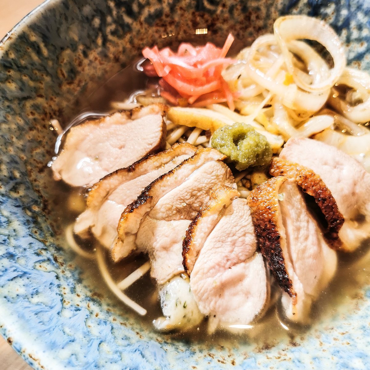 Lockdown lunches... Duck with buckwheat soba in a fragrant yuzu and dashi broth. Love Keira's reaction here. Excuse my messy isolation hair 😅. Recognise the t-shirt <a href="/Greyfriarsvine/">Greyfriars Vineyard</a>?