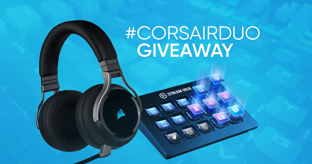You and your friend could win Corsair Peripherals or Elgato Gear! Who is your #CORSAIRDUO?

To enter:

❤ Follow <a href="/Luxthos/">Luxthos</a> and <a href="/CORSAIR/">CORSAIR</a> on Twitter
💚 Like + Retweet this post
💙 Tag a friend in the replies and use the #CORSAIRDUO hashtag

Winners drawn on Friday!