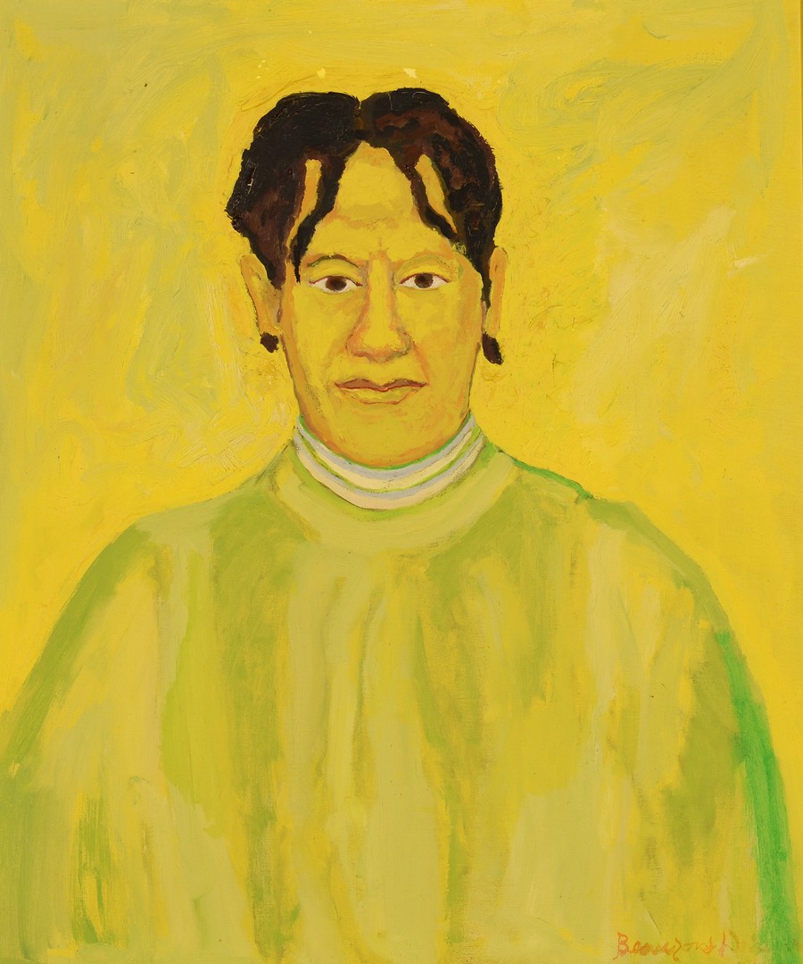 Portraits by gay American painter Beauford Delaney, 1960s, who was involved in the Harlem Renaissance and a mentor to James Baldwin. He began incorporating this distinctive bright yellow into his works after moving to Paris in the 50s.