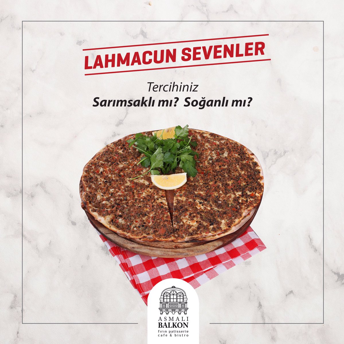 Gel-al ve paket siparişimiz devam etmektedir 🛵
.
.
. ☎️ (312) 285 4 999
🌐 asmalibalkon.com.tr
📩 bilgi@asmalibalkon.com.tr
.
📍Mustafa Kemal mah. 2120. Cad. No: 14 B/C Çankaya/ANKARA
.
#restaurant #paketservis #lahmacun #pide #salgın #coronavirüsü #evdekal #evindekaltürkiye