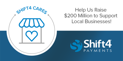 Shift4's tweet photo. Need something to look forward to while #SocialDistancing? Visit https://t.co/nHc9iHIPka to purchase gift cards for your favorite local businesses. We'll contribute an additional 5% of the purchase to those businesses! Let's raise over $200M for small businesses! #Shift4Cares https://t.co/jQxZJ6WRK0