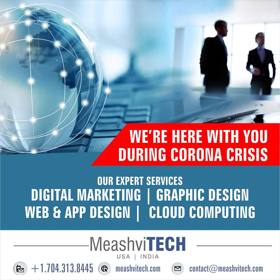 meashvitech's tweet photo. Get Ahead Of Competitors during the #Coronavirus (#COVID-19) CrisisGet 50 % off on all our Services#DigitalMarketing#WebDesigningServices#GraphicDesignServicesContact us at +1.704.313.8445 or contact@meashvitech.com / https://t.co/w5yUVQqRgx https://t.co/Q9nvLnTWUt https://t.co/uw2R91GgZe