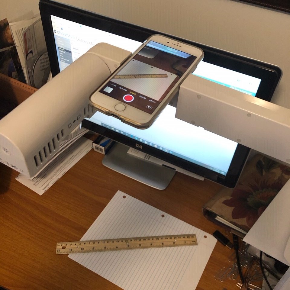 Challenger Middle teachers are innovative! When our awesome Linda Hunziker Art teacher's document camera would not record to her laptop for a demonstration, she used it in a more creative way - to hold her phone in a perfect position. When given lemons... #makeLemonade <a href="/HSVk12/">Huntsville City Schools</a>