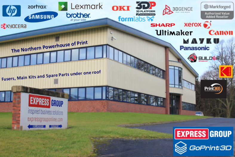 ExpressGroupLtd's tweet photo. @ExpressGroupLtd and @GoPrint3D your one stop 2D &amp; 3D Printer shop, committed to maintaining a stock holding of Fusers, Maintenance Kits and Spare Parts for many manufacturers all under the one roof. Call 01765 694100 or email: sales@expressgrouponline.com we're happy to help. https://t.co/d4wncvRkno