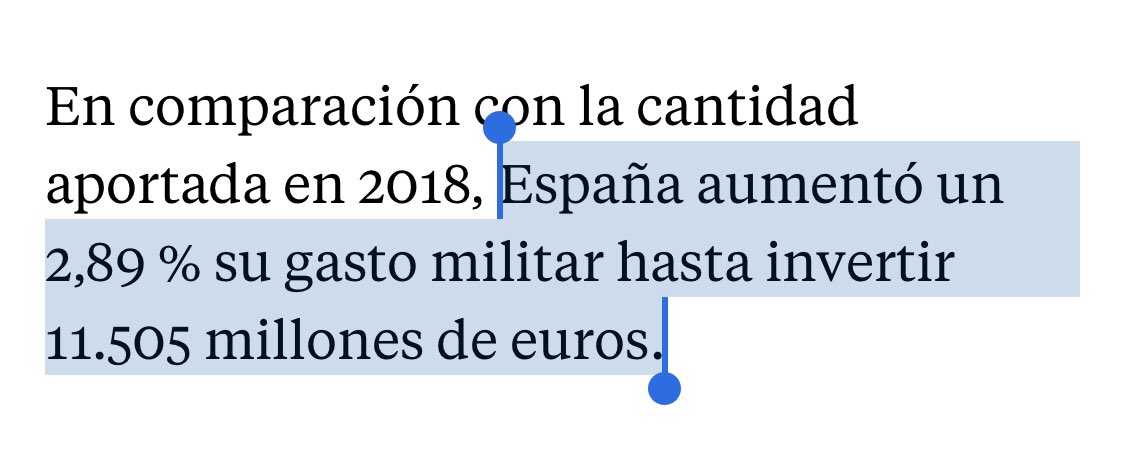 Curioses casualitats. El 2019 l'Estat preveia recaptar 11.441M€ de quotes d’autònoms. El mateix any la despesa militar va ser de 11.505M€. 

Mantenir a l’exèrcit val la suma de totes les quotes d’autònoms. A l’hora de rescatar —ho estem veient— tot és qüestió de prioritats.