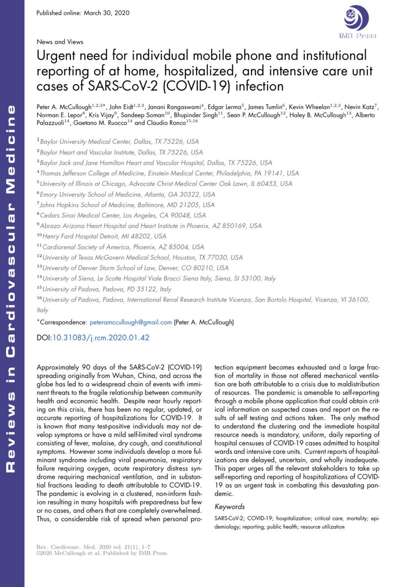 edgarvlermamd's tweet photo. Urgent need for individual mobile phone and institutional reporting of at home, hospitalized, and intensive care unit cases of #COVID19 infection (ca. 2020)
@McCulloughBHVH @croncoIRRIV 
👉🏼 https://t.co/qXJfh6qwGj https://t.co/MF4JfFxMJJ