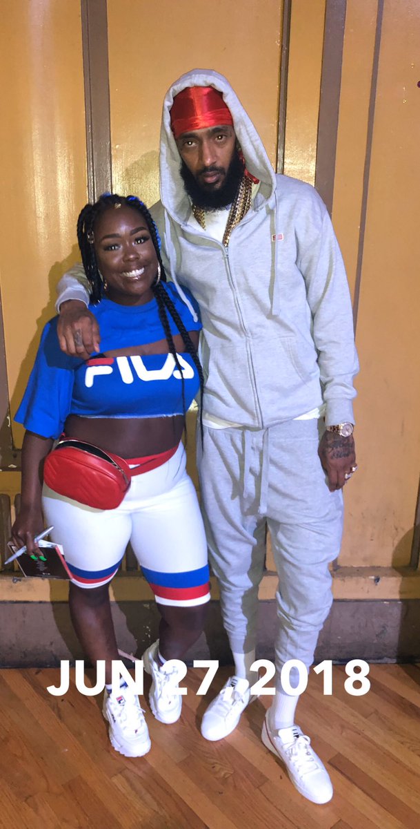 MahoganyRee's tweet photo. Every moment in your presence was a blessing I love you 💙🏁♾ #NipseyHussle https://t.co/iOxN4iYNxG