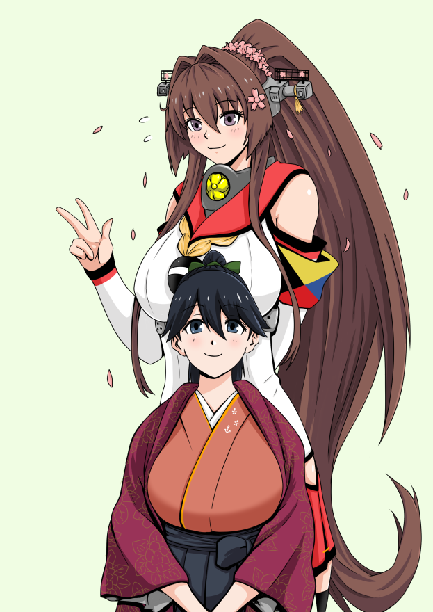 鳳翔(艦これ) ,大和(艦これ) 「たまには大きいのも描きたくなります 」|まろのイラスト