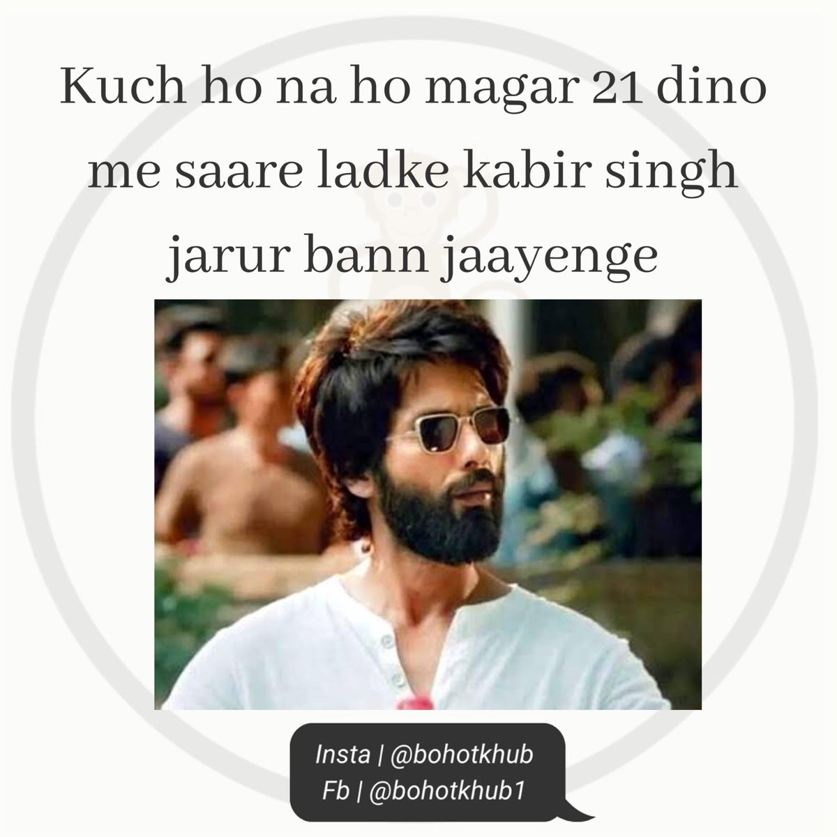 BohotKhub's tweet photo. Hahaha.
@shahidkapoor @KabirSinghMovie https://t.co/W48THYc1H8