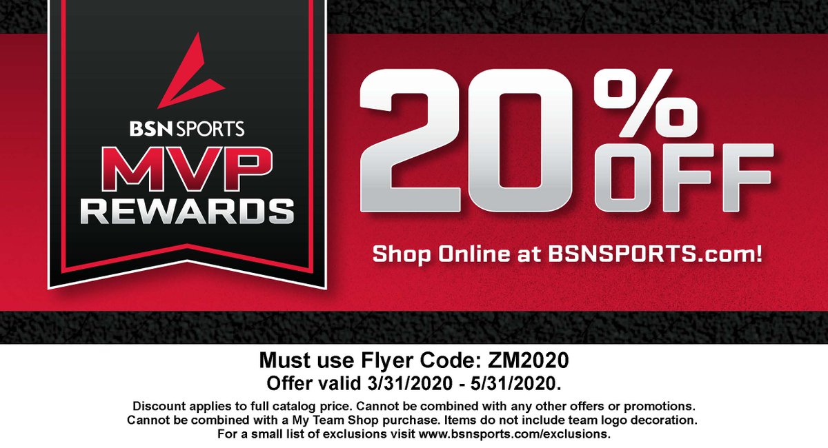If you’re having issues getting workout equipment or apparel, go to bsnsports.com/?utm_source=re… and use code ZM2020 to receive a 20% discount.