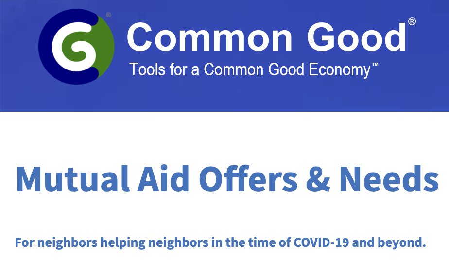 CommonGoodMI's tweet image. Are you in need of a little extra help in these challenging times? Do you have help to give? Our newly launched Mutual Aid Offers &amp;amp; Needs Board connects neighbors with neighbors to help each other in times of crisis and beyond. #mutualaid #covidresponse commongood.earth/members/mutual…