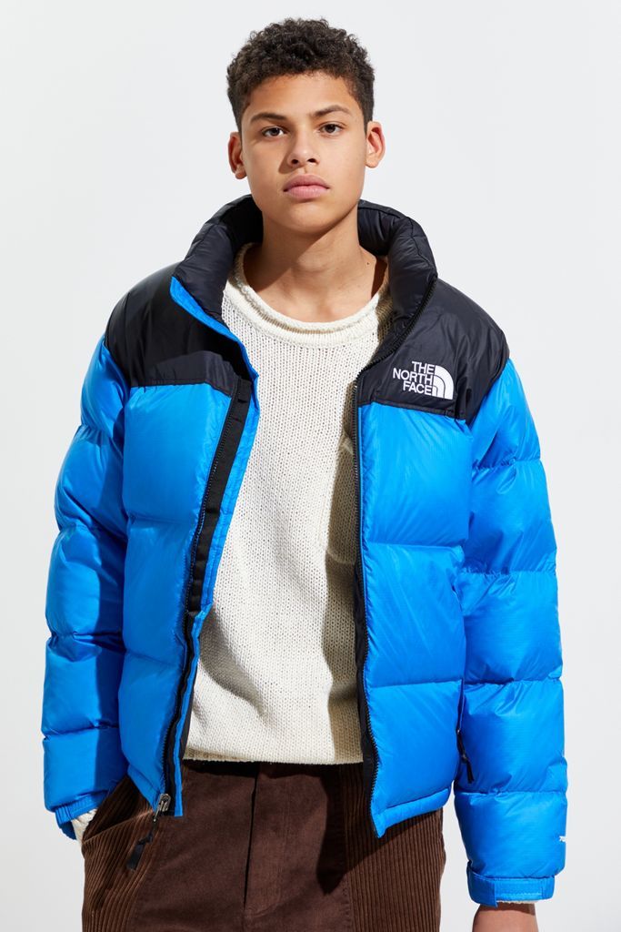 sky blue north face jacket