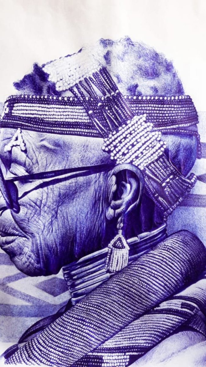 jusb_anything's tweet photo. Esther Mahlangu swag 😎☺

#penart #artdaily #wrinkles #drawing #art #beads #ndebelepattern #crosshatching #pen #detail #shades https://t.co/Ht0pmHtCDc