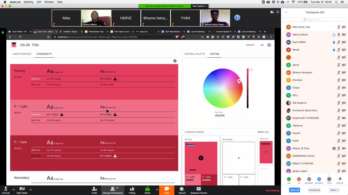 mikebago's tweet photo. Manzi Fabrice live prototyping and showing how he gets it done with @figmadesign 🔥 https://t.co/oewpZM51HF