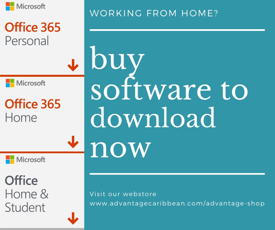 AdvantageCbn's tweet photo. Working from home?  We have the latest versions of popular software available for DOWNLOAD in our web store.  

https://t.co/syKAtrqMAv https://t.co/frnUnVj8IH
