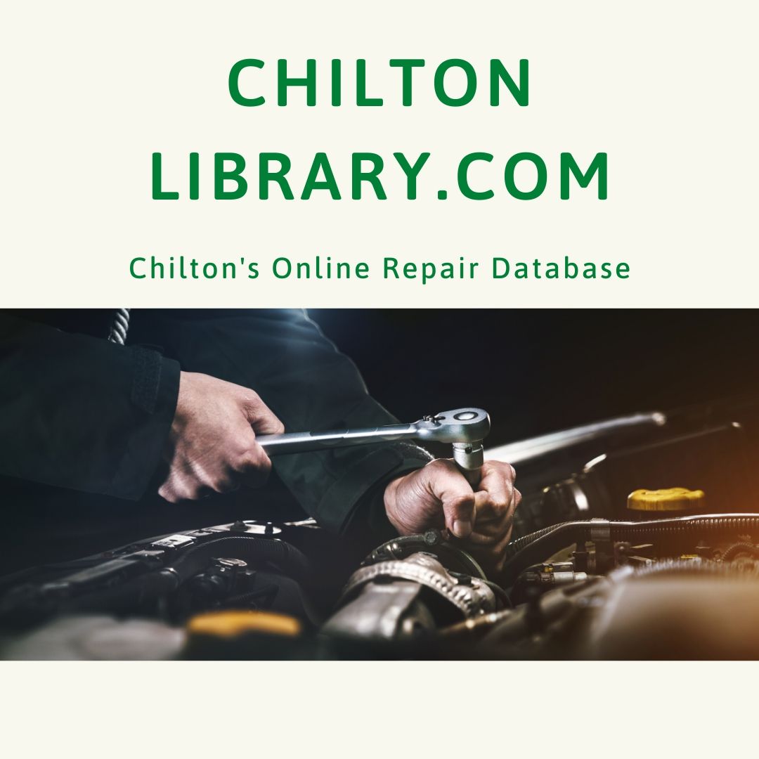 NPSimsLibrary's tweet photo. Did you know that with your library card you had access to Chilton Library??? 
Chilton Library represents the most authoritative automotive repair information available to car owners. 
To access this, go to https://t.co/SBx3UAKU2x. You must have a Sims Library Card to log in. https://t.co/vv12qO03ZC