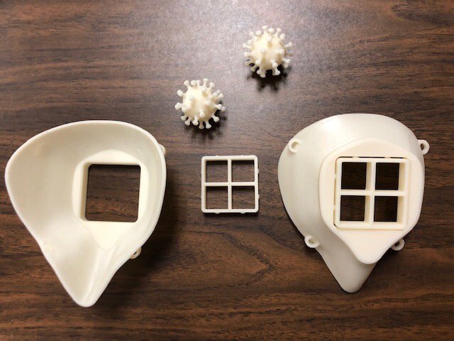 ONCBOCES's tweet photo. NV Engineering has been working w/Basset/Fox Hospital to 3D print face shield pieces &amp; N95 face masks. The program will plan on producing as many items as they can for local health care providers.  Students will review this process when they return. #ONCBOCES #BOCESproud #OAOC https://t.co/hGA1S3XfRF