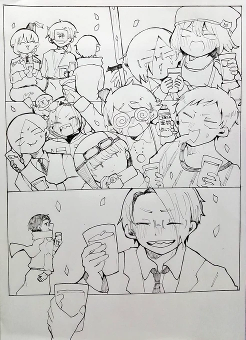 (ヲタク君さぁ……線画の方がいつもいいよね……ヲタ、ヲタク君さぁ、泣くなよ……そんな時もあるって、えっ嘘……そんな泣く……?) 
