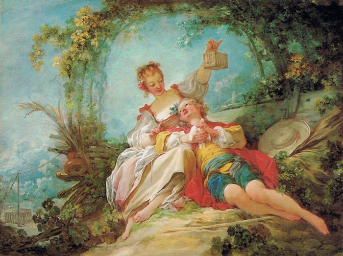 美術ファン 世界の名画 Auf Twitter ジャン オノレ フラゴナール 幸せな恋人たち 1760 1765年 ノートン サイモン美術館