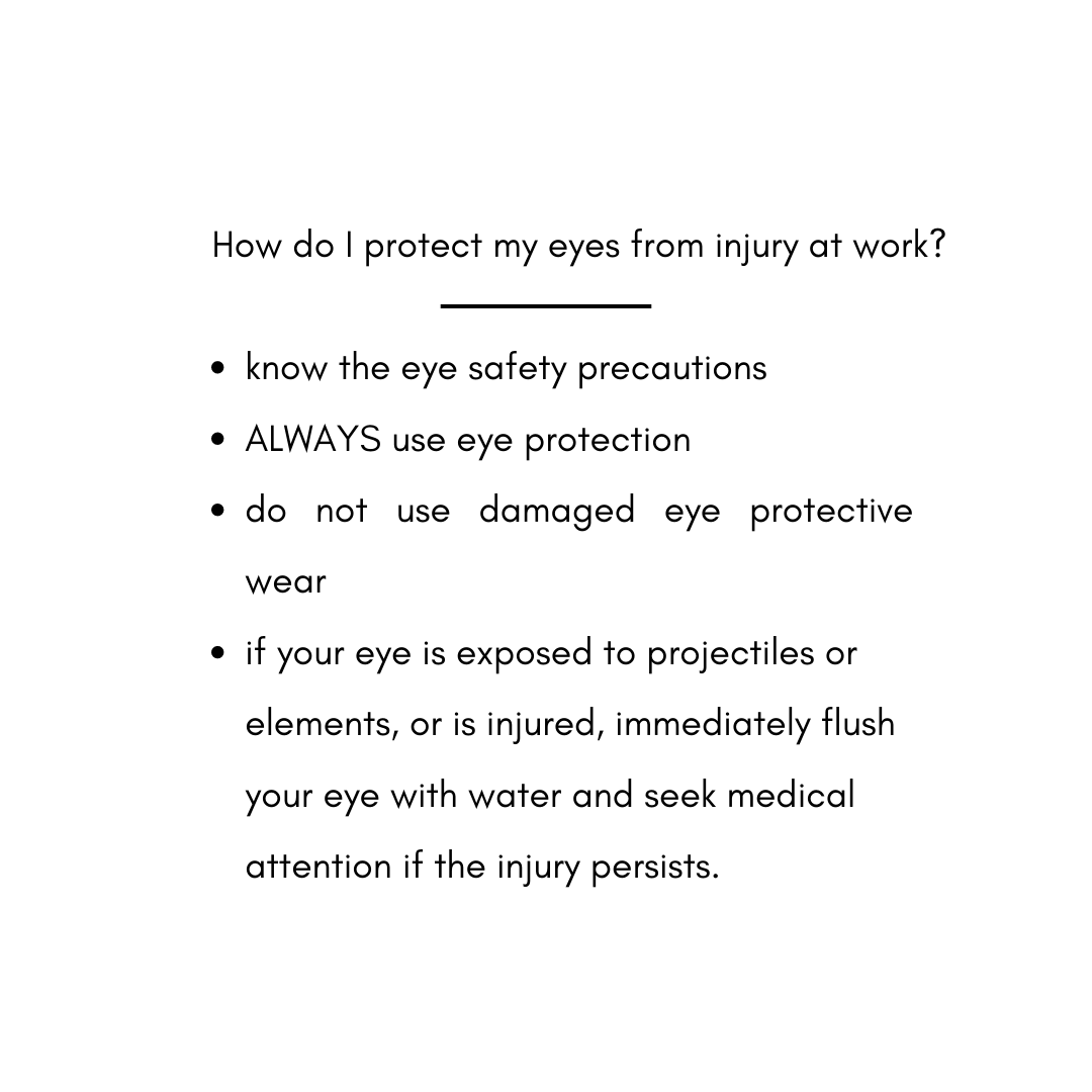 eyeworksop's tweet image. Today is the final day of Workplace Eye Wellness! We’ve had fun getting the chance to direct you to happy and healthy eye habits. 🤓 Today for WEW, protective eyewear in the workplace! #TipTuesday #healthandsafety #optical #tips #Wellbeing