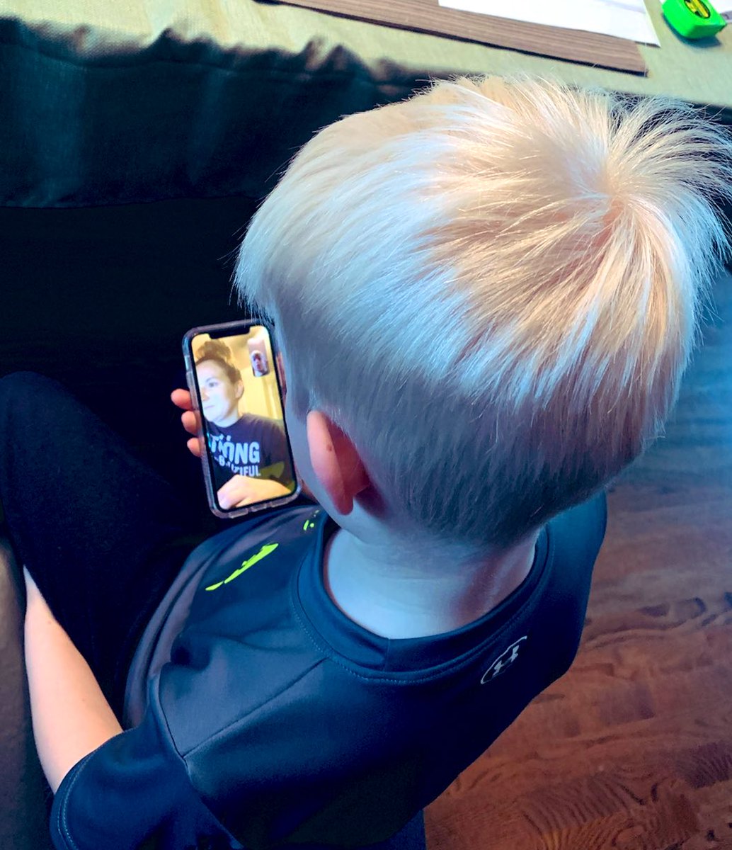 ararendt's tweet photo. We love FaceTime with Ms. Breyel. It’s the highlight of Brady’s day! @msbreyel #DolvinGoesDigital #FCSrising #teachersareheroes https://t.co/89wQV5ONZD